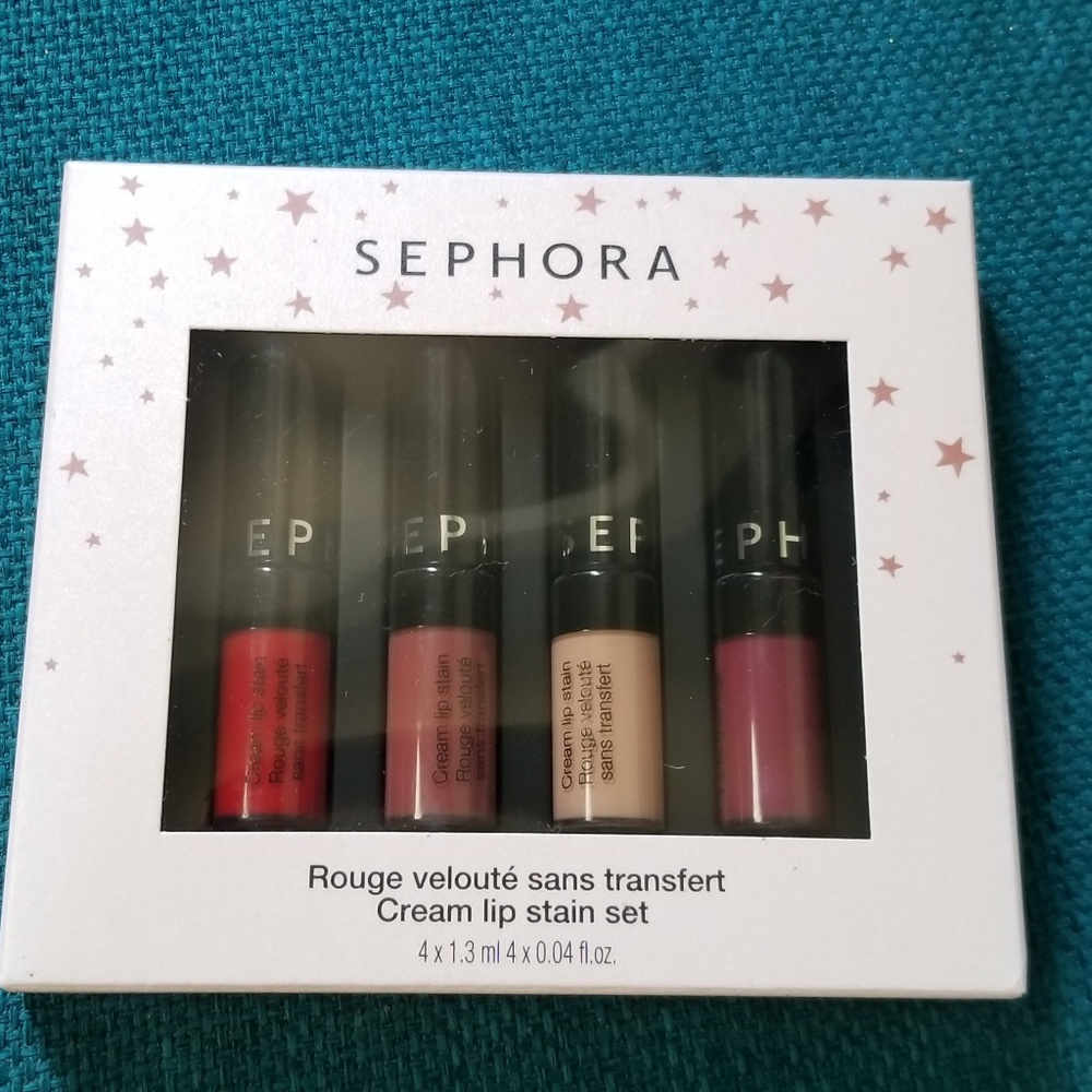 Sephora Cream Lip Stain Set Brand New